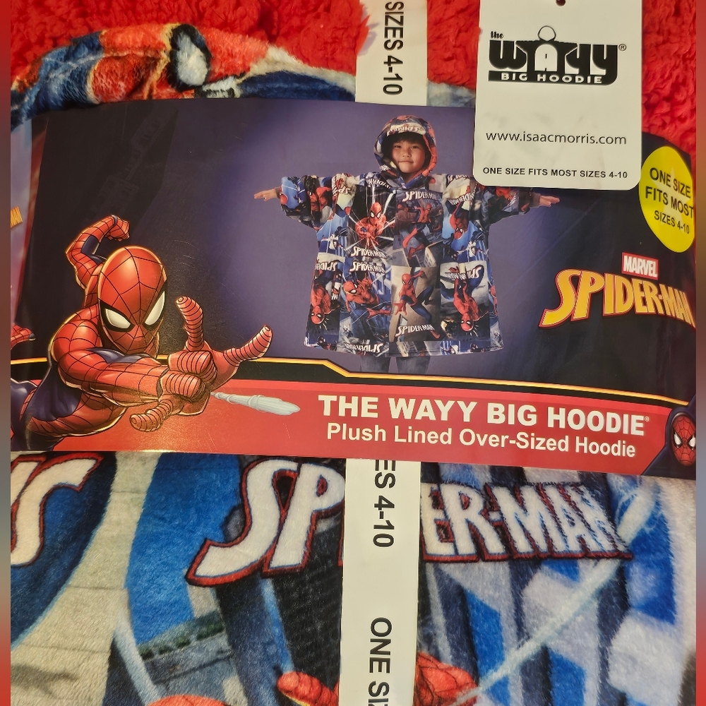 Marvel Spider-Man Red and Black Hoodie